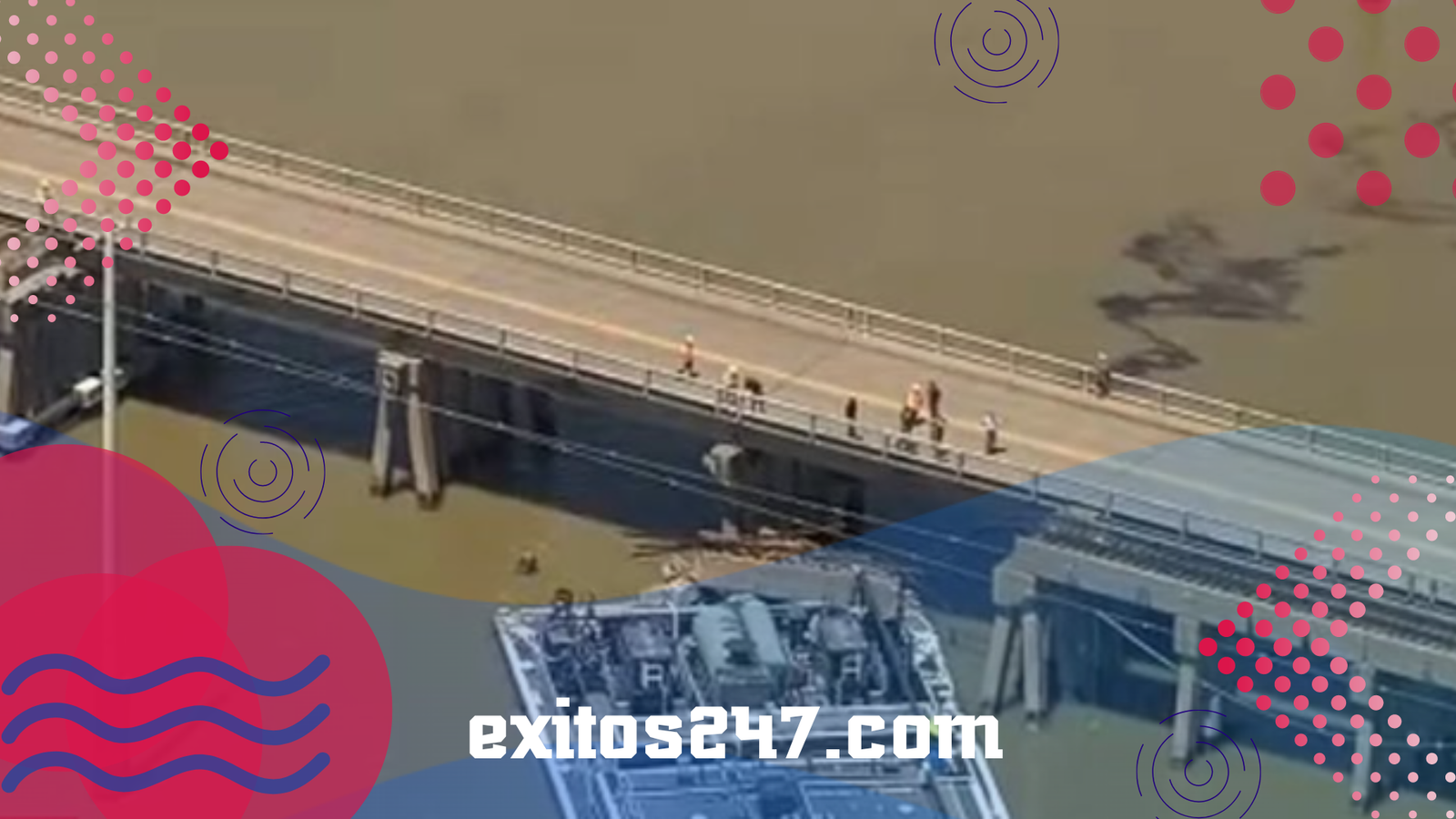 ¡Impacto en alta mar! Barco choca contra puente, desatando caos en Texas