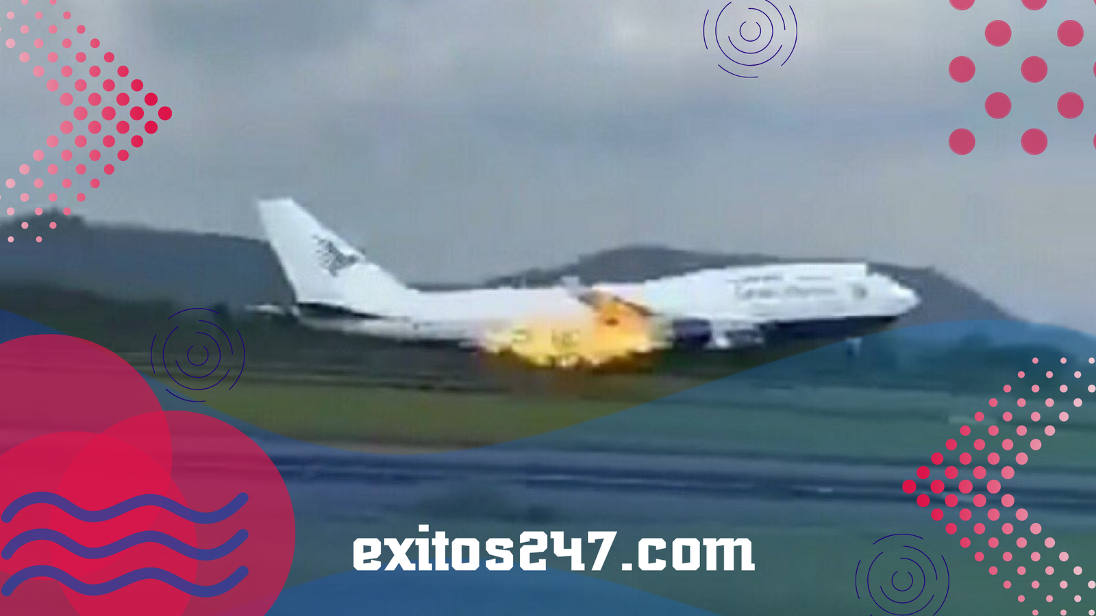 Dramático aterrizaje: Avión Boeing con 468 pasajeros sufre incendio en pleno despegue