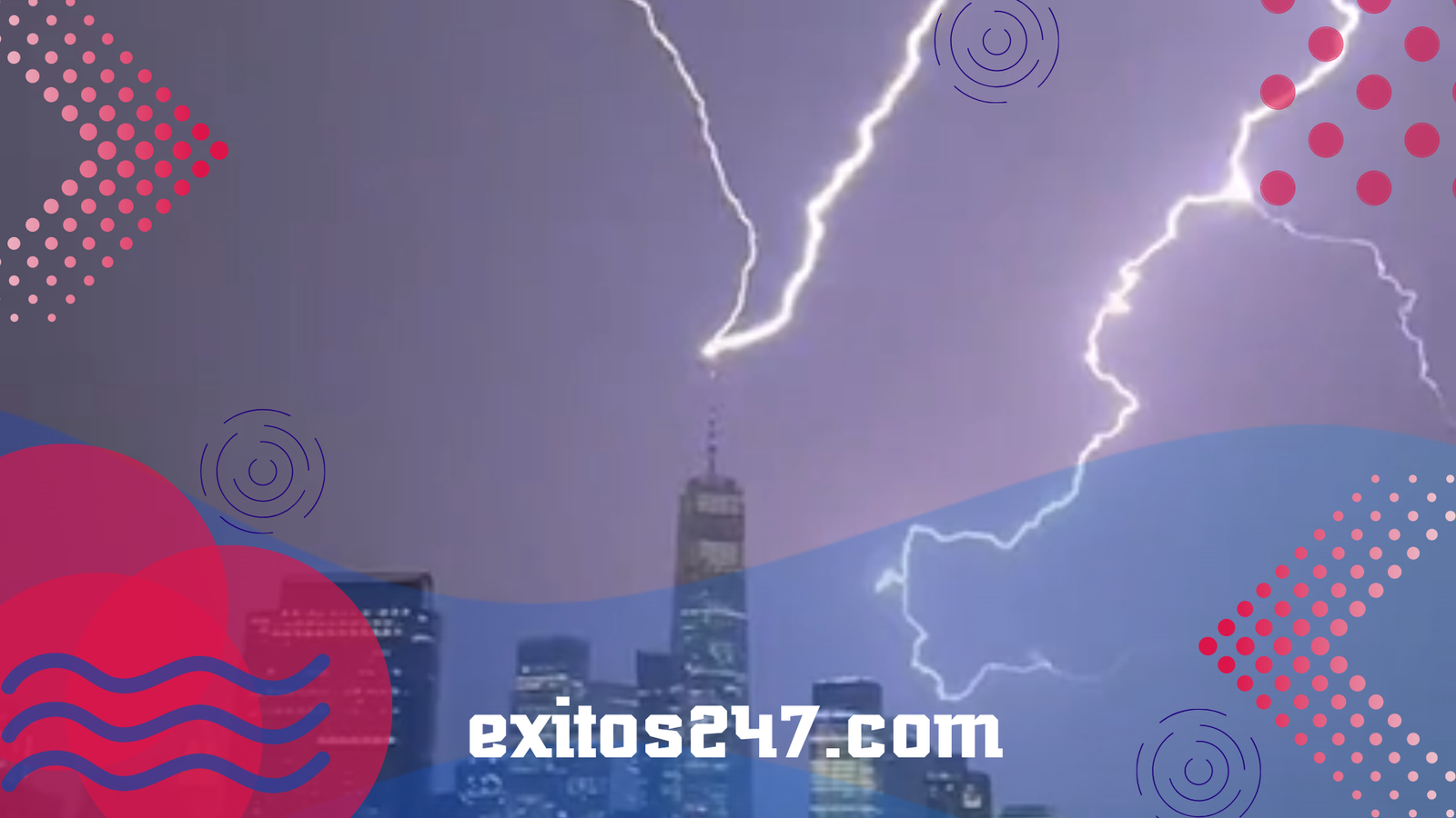 ¡Espectáculo en el cielo! Tormenta eléctrica ilumina Nueva York