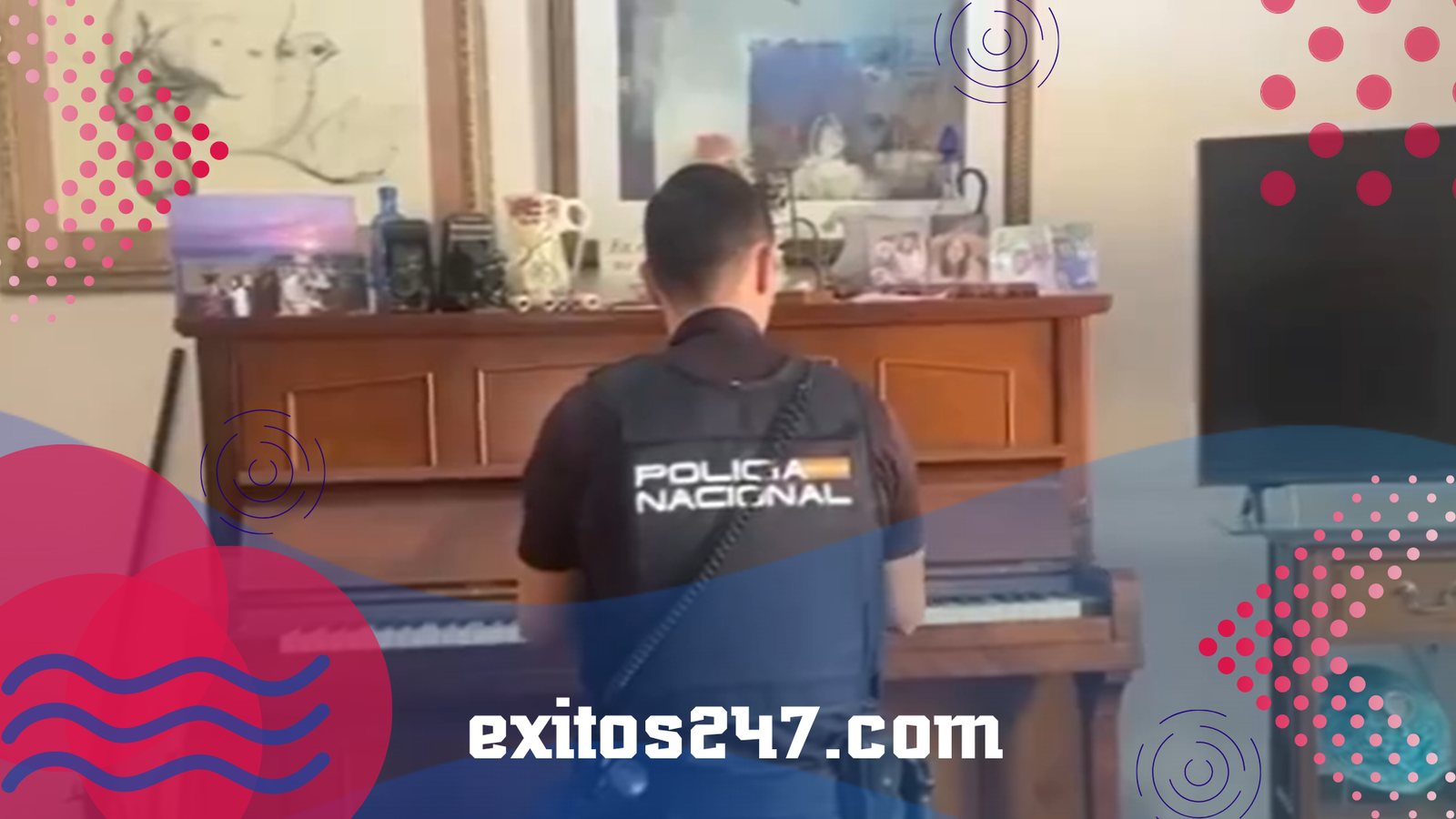 Policía toca el piano y consuela a una anciana tras un intento de robo